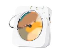 Juqoyue Reproductor de CD portátil -718 Bluetooth, altavoces estéreo, radio FM, USB, modo auriculares, sonido estéreo con enchufe EU