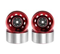 Juqoyue Ruedas de Aluminio con Bloqueo de Cuentas de 1,9 Pulgadas para RC Crawler, para 1/10 TRX4 TRX6 para Axial SCX10 II III Redcat Gen 8 7 D90
