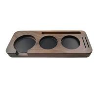 Juqoyue Soporte de Estación de Prensado de Café de Madera de 58 mm, Soporte para Portafiltros de Café, Soporte de Palanca de Distribución de Espresso, A