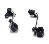 Juqoyue Soporte de Montaje para Parabrisas de Motocicleta de 22 mm, Soporte Fijo Universal para Parabrisas, Piezas para Motocicleta