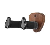 Juqoyue Soporte para Colgar Guitarra en la Pared con Gancho de Nogal, Soporte Universal para Ukelele, Guitarra Eléctrica y Bajo, Soporte de Exhibición Ajustable