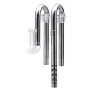 Juqoyue Spimmer de Entrada de Agua de Acuario de Acero Inoxidable, Tubería de Algas, Soporte de Manguera para Camarones, Accesorios de Filtro de Tanque de Peces