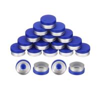 Juqoyue Tapas Abatibles, 200 Piezas, Tapas Abatibles Sin Rebabas, Sellos, Tapas Abatibles, Tapas, Tapas, Azul, 13 mm