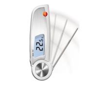 Juqoyue Termómetro de Penetración con Sonda Plegable, Termómetro Digital LCD, Termómetro de Seguridad Alimentaria T104 (-50 °C A +250 °C) 0563 0104
