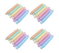 Juqoyue Tubo Emisor de Luz de 2,9 cm Tubo Telescópico Emisor de Luz de Descompresión Tubo de Agua con Luz LED Caja de Color 24 Piezas