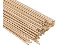 Juqoyue Varillas de Madera Cuadradas, 1/8 X 12 Pulgadas, Varillas de Madera Cuadradas Sin Terminar, Paquete de 120 Varillas de Madera Cuadradas