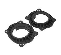 Juqrelith Adaptadores para Altavoces de Coche, Anillos Espaciadores de Montaje, Negro, ABS, 2 Piezas - Fácil Instalación, Ajuste 2006-2021