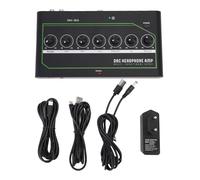 Juqrelith Amplificador de Auriculares para Juegos DAC, Compatible USB Tipo C, Ajuste Independiente de Graves y Agudos, Negro, Entrada Múltiple - Conversor Digital Analógico Profesional,