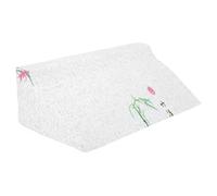 Juqrelith Cojín Cuña Lateral para Dormir, 60x25x20cm, Rígido, Rojo - Apoyo Ergonómico, Antiescaras, Funda Desmontable y Lavable (50 * 25 * 15cm)