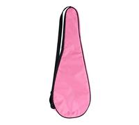 Juqrelith Funda para Raqueta de Squash, Ligera y Acolchada, Correa de Hombro Ajustable, Negro - Protección Antigolpes, Tela Oxford Resistente, para Uso Unisex (Rosa)