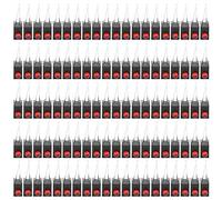 Juqrelith Kit de 100 Piezas LED de 3mm con Portalámparas Lateral de Agujero Único, Accesorios Industriales, Luz Azul - Protección y Estabilidad para LEDs, Material Resistente a Altas (Luz roja)