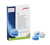JURA Original - Pastillas de limpieza de 3 fases para 6 limpiezas - Certificación TÜV Higiene - 6 unidades - 24225
