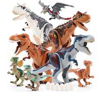 Jurassic Dino World, Figuras de Dinosaurios Grandes, Bloques de Construcción, Velociraptor, T-Rex, Triceratops, Indominus Rex, Juguetes para Niños Dinosaur 11