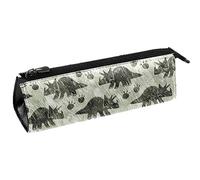 Jurassic Dinosaurio Fossil Pen Bag Stationery Pouch Pencil Bag Cosmetic Bag Compact Zipper Bag, multicolor, 5.5 ×6 ×20CM/2.2x2.4x7.9 in, Organizador de bolsas