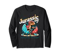 Jurassic Joy Baby Dinosaur Big Heart Cute Dino Art Manga Larga