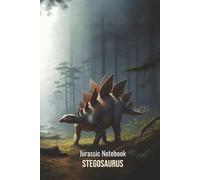 Jurassic Notebook: Stegosaurus Shadowed Forest: Dinosaur Lined Journal for School and Notes