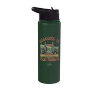 Jurassic Park 30 Aniversario Bienvenido a Isla Nublar Stainless Steel Insulated Water Bottle