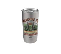 Jurassic Park 30 Aniversario Bienvenido a Isla Nublar Vaso térmico de acero inoxidable de doble pared