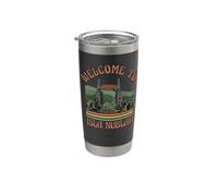 Jurassic Park 30 Aniversario Bienvenido a Isla Nublar Vaso térmico de acero inoxidable de doble pared
