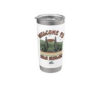 Jurassic Park 30 Aniversario Bienvenido a Isla Nublar Vaso térmico de acero inoxidable de doble pared