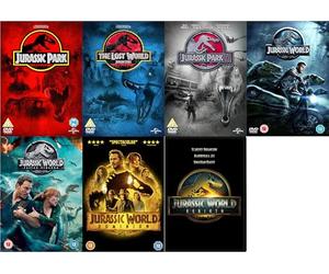 Jurassic Park 7 Movies Collection DVD - Jurassic Park / Jurassic Park 2: The Lost World / Jurassic Park 3 / Jurassic World / Fallen Kingdom / Jurassic Park: Dominion DVD / Jurassic World : Rebirth DVD