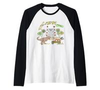 Jurassic Park Adventure 65 Million Years In The Making Camiseta Manga Raglan