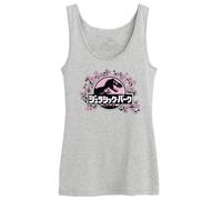 Jurassic Park - Camiseta de Tirantes para, Gris Melange., L