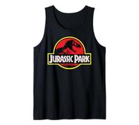 Jurassic Park Distressed Vintage Logo Camiseta sin Mangas