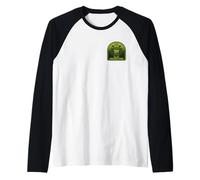 Jurassic Park Green Entrance Pocket Hit Camiseta Manga Raglan