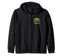 Jurassic Park Green Entrance Pocket Hit Sudadera con Capucha