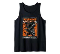 Jurassic Park Halloween Designs Advertencia Dientes Afilados Camiseta sin Mangas