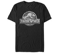 Jurassic Park Hombre JWOT0018-10001001 Manga Corta Camiseta - Negro - XX-Large