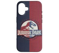 Jurassic Park Jurassic United Badge Blue And Red Design Carcasa para iPhone 16
