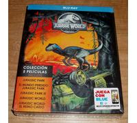 JURASSIC PARK+JURASSIC WORLD COLECCION 5 PELICULAS 5 BLU-RAY NUEVO A-B-C