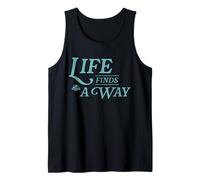 Jurassic Park Life Finds a Way Front & Back Camiseta sin Mangas