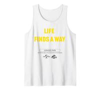 Jurassic Park Life Finds a Way T-Rex Front & Back Camiseta sin Mangas