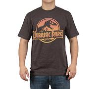 Jurassic Park Logo - Camiseta para hombre, color gris oscuro