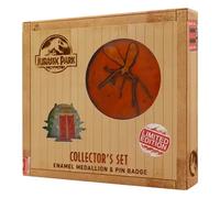 Jurassic Park Medallion and Pin Set