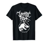 Jurassic Park Metal Band Style Graphic Camiseta