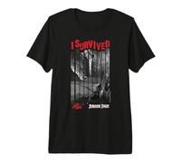 Jurassic Park T-Rex I Survived Camiseta Premium