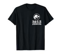 Jurassic Park Velociraptor Clever Girl Metal Style Two Sided Camiseta