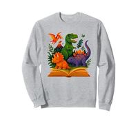 Jurassic Reading Club - Camiseta divertida para niños de Dino Science Sudadera