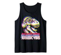 Jurassic Vibes - dinosaurio con estilo prehistoria humor retro Camiseta sin Mangas