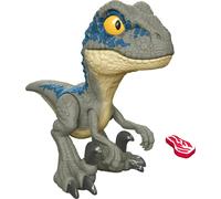 Jurassic Warriors Of The World Velociraptor Azul Dinosaurio Figura Con Sonido MM
