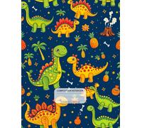 Jurassic Wonders Wide Ruled Notebook: Step into a prehistoric world with this nature-inspired notebook! Featuring vibrant dinosaurs and lush jungle ... Wide ruled, 8.5 x 11 inches, 110 pages.