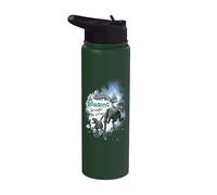 Jurassic World Blue The Raptor Roaring through the Snow Stainless Steel Insulated Water Bottle