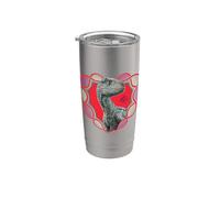 Jurassic World Blue the Raptor Valentine’s Day Vaso térmico de acero inoxidable de doble pared