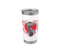 Jurassic World Blue the Raptor Valentine’s Day Vaso térmico de acero inoxidable de doble pared