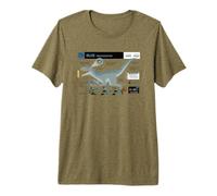 Jurassic World Blue Velociraptor Profile Camiseta Premium