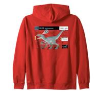 Jurassic World Blue Velociraptor Profile Sudadera con Capucha